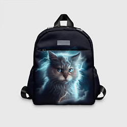 Детский рюкзак Котик с молниями, цвет: 3D-принт
