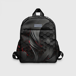 Детский рюкзак Черные абстрактные плиты, цвет: 3D-принт