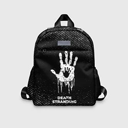 Детский рюкзак Death Stranding с потертостями на темном фоне, цвет: 3D-принт