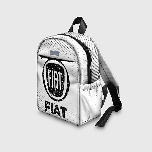 Детский рюкзак Fiat с потертостями на светлом фоне / 3D-принт – фото 3