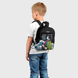 Детский рюкзак Гиу Томиока на фоне волн, цвет: 3D-принт — фото 2