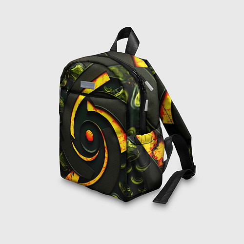 Детский рюкзак Круговорот текстур / 3D-принт – фото 3