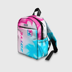 Детский рюкзак Zotye neon gradient style: надпись, символ, цвет: 3D-принт — фото 2