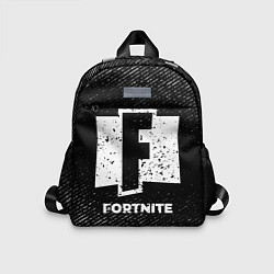 Детский рюкзак Fortnite с потертостями на темном фоне, цвет: 3D-принт
