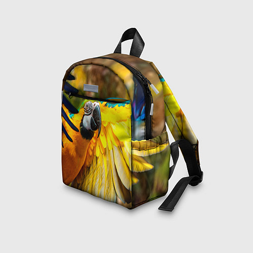 Детский рюкзак Взлёт попугая / 3D-принт – фото 3