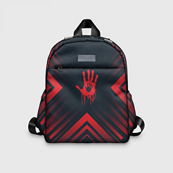 Детский рюкзак Красный символ Death Stranding на темном фоне со с, цвет: 3D-принт