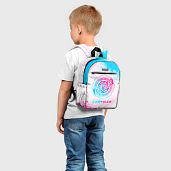 Детский рюкзак Chrysler neon gradient style, цвет: 3D-принт — фото 2