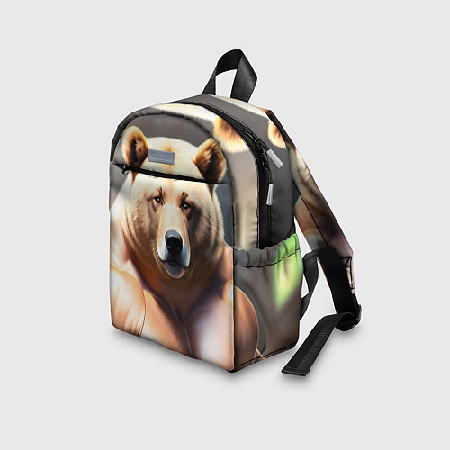Детский рюкзак Медведь качек / 3D-принт – фото 3