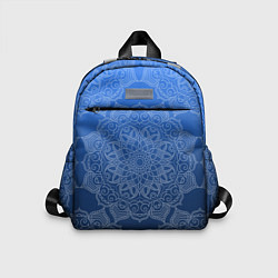 Детский рюкзак Мандала на градиенте синего цвета