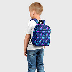 Детский рюкзак Subnautica паттерн с рыбами, цвет: 3D-принт — фото 2