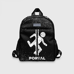 Детский рюкзак Portal с потертостями на темном фоне, цвет: 3D-принт