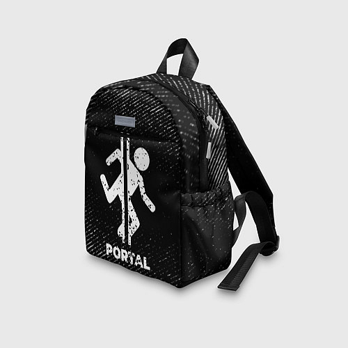 Детский рюкзак Portal с потертостями на темном фоне / 3D-принт – фото 3