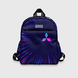 Детский рюкзак Mitsubishi neon speed lines, цвет: 3D-принт