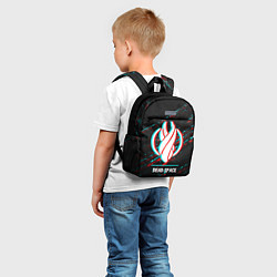 Детский рюкзак Dead Space в стиле glitch и баги графики на темном, цвет: 3D-принт — фото 2