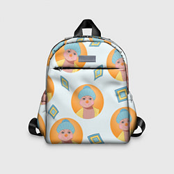 Детский рюкзак Аватарка девушки в шапке, цвет: 3D-принт