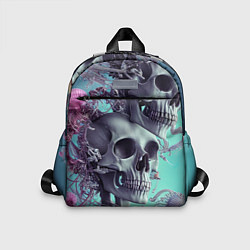 Детский рюкзак Кости и медузы, цвет: 3D-принт