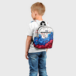 Детский рюкзак Флаг РФ из цветов, цвет: 3D-принт — фото 2