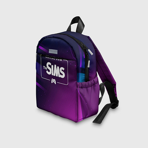Детский рюкзак The Sims gaming champion: рамка с лого и джойстико / 3D-принт – фото 3