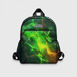 Детский рюкзак Зеленое свечение молния, цвет: 3D-принт