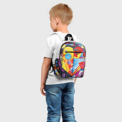 Детский рюкзак Сердце Абстракция, цвет: 3D-принт — фото 2