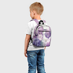 Детский рюкзак Сирень и Пионы Акварель, цвет: 3D-принт — фото 2