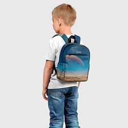 Детский рюкзак Пустыня и очертания планеты, цвет: 3D-принт — фото 2