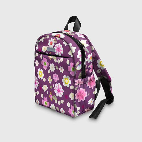Детский рюкзак Цветы сакуры / 3D-принт – фото 3