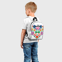 Детский рюкзак Сердце цветочное, цвет: 3D-принт — фото 2