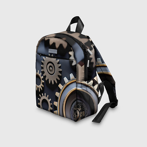 Детский рюкзак Механика и шестерёнки / 3D-принт – фото 3