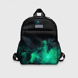 Детский рюкзак Зелёная галактика Midjourney, цвет: 3D-принт