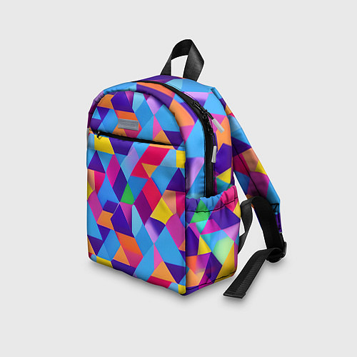 Детский рюкзак Геометрическая абстракция красок / 3D-принт – фото 3