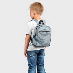 Детский рюкзак Серая стена и блоки, цвет: 3D-принт — фото 2