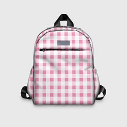 Детский рюкзак Барби-розовый: клетка, цвет: 3D-принт