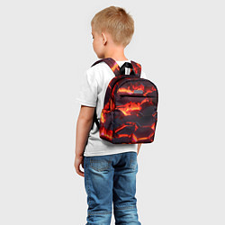 Детский рюкзак Огненные наносоты, цвет: 3D-принт — фото 2