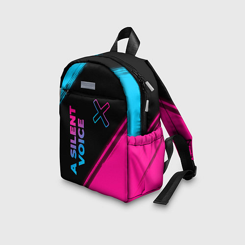 Детский рюкзак A Silent Voice - neon gradient: надпись, символ / 3D-принт – фото 3
