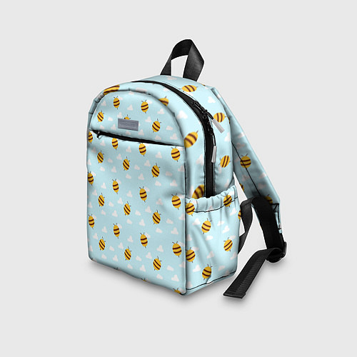 Детский рюкзак Паттерн облака и пчелы / 3D-принт – фото 3