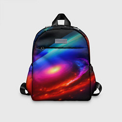 Детский рюкзак Неоновая галактика, цвет: 3D-принт