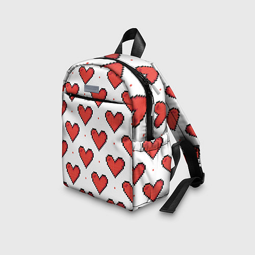 Детский рюкзак Pixel heart / 3D-принт – фото 3