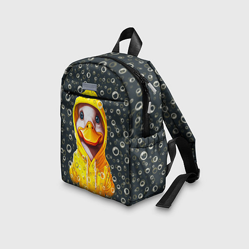 Детский рюкзак Забавный утёнок в капюшоне / 3D-принт – фото 3