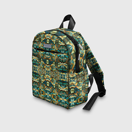 Детский рюкзак Мозаика из самоцветов / 3D-принт – фото 3