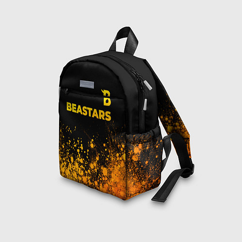 Детский рюкзак Beastars - gold gradient: символ сверху / 3D-принт – фото 3