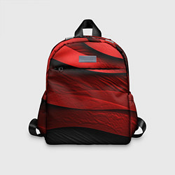 Детский рюкзак Шероховатая красно-черная текстура, цвет: 3D-принт