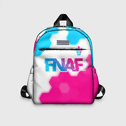 Детский рюкзак FNAF neon gradient style: символ сверху, цвет: 3D-принт