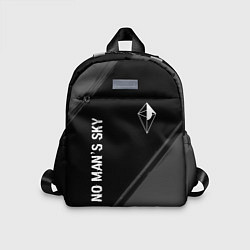 Детский рюкзак No Mans Sky glitch на темном фоне: надпись, символ, цвет: 3D-принт