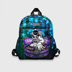 Детский рюкзак Space DJ - neon starfall, цвет: 3D-принт