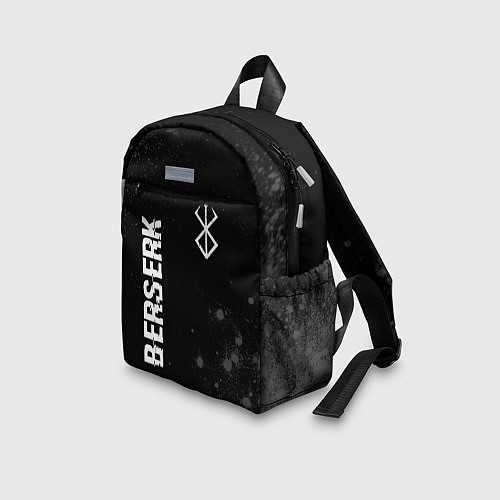 Детский рюкзак Berserk glitch на темном фоне: надпись, символ / 3D-принт – фото 3