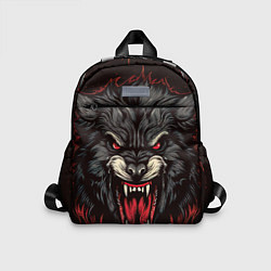 Детский рюкзак Злой серый волк, цвет: 3D-принт