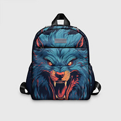 Детский рюкзак Art blue wolf, цвет: 3D-принт