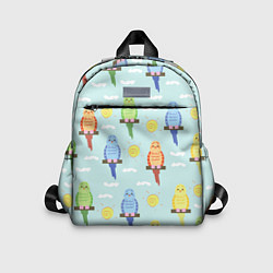 Детский рюкзак Попугайчики, цвет: 3D-принт
