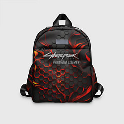 Детский рюкзак Cyberpunk 2077 Phantom liberty red fire, цвет: 3D-принт